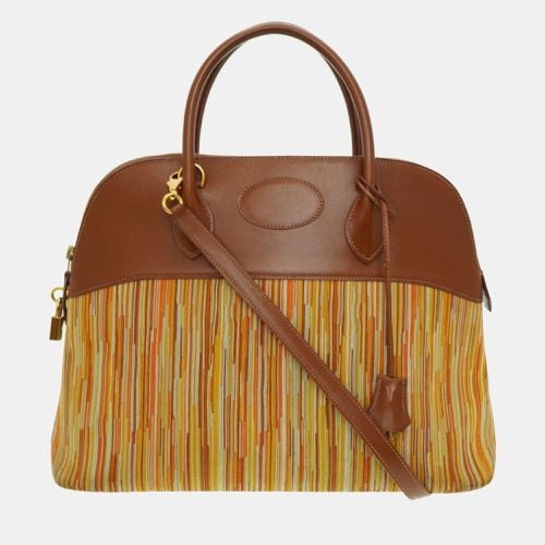 Hermes Boxcalf Vibrato Noazette Bolide 35 Handbag - Hermes - Modalova