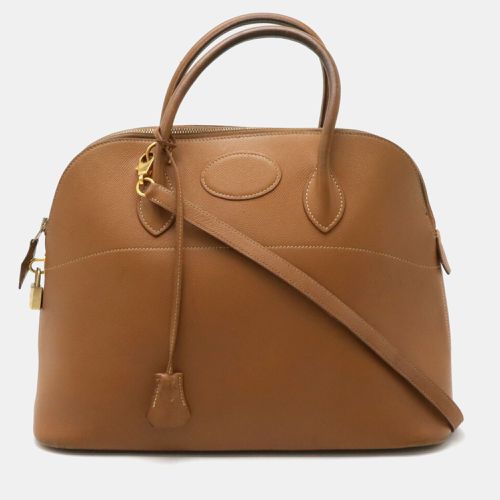 Hermes Gold Brown Cushvel Leather Bolide 37 Handbag - Hermes - Modalova