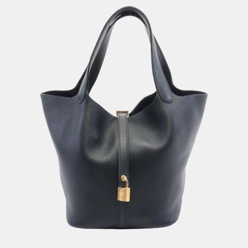 Hermes Black Taurillon Clemence Picotin Lock MM Handbag - Hermes - Modalova