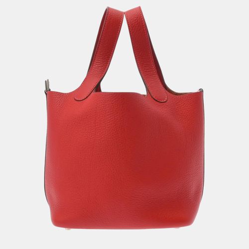 Hermes Rouge Garance Taurillon Clemence Picotin PM handbag - Hermes - Modalova