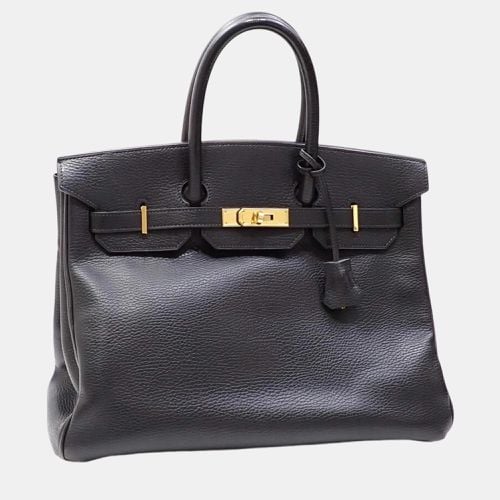 Hermes black Ardennes Birkin 35 handbag - Hermes - Modalova