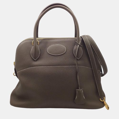 Hermes Grey Leather Bolide 31 Taurillon Clece Etoupe Handbag - Hermes - Modalova