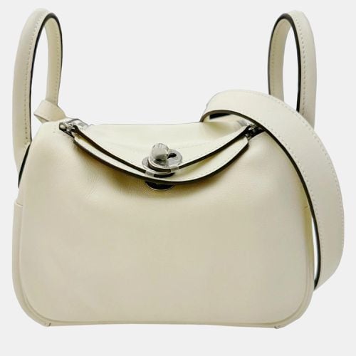 Hermes Ivory Lindy Verso Swift Nata Sesame mini Bag - Hermes - Modalova