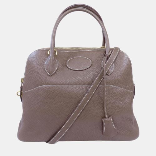 Hermes Taurillon Bolide 31 Etoupe Handbag - Hermes - Modalova