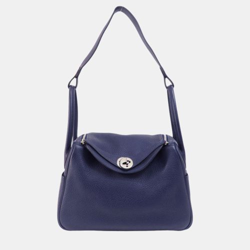 Hermes Taurillon Lindy 26 Blue Nuit Handbag - Hermes - Modalova