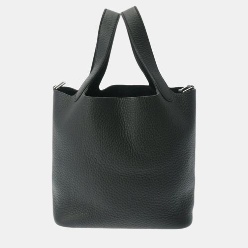 Hermes Black Taurillon Clemence Picotin Lock MM Handbag - Hermes - Modalova