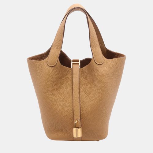 Hermes Picotin Lock PM Handbag Brown Leather - Hermes - Modalova