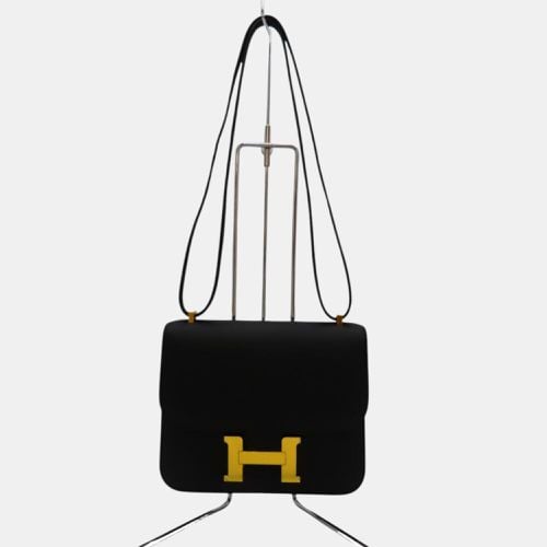 Hermes Constance Mini Shoulder Bag Black Leather - Hermes - Modalova