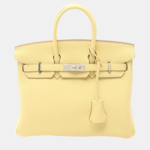 Hermes Birkin 25 Lemoncello Togo Handbag Yellow Leather - Hermes - Modalova