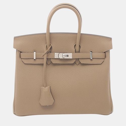 Hermes Birkin 25 Togo Handbag Beige Beige Leather - Hermes - Modalova