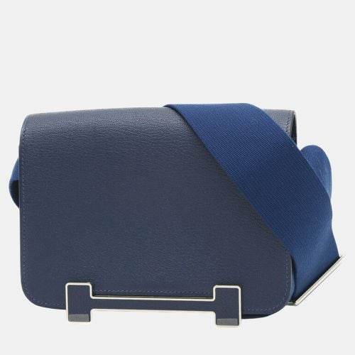 Hermes Chevre Bleu Nuit Geta Shoulder Bag - Hermes - Modalova