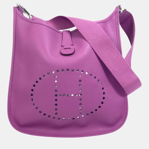 Hermes cyclamen purple H logo punching Crossbody bag - Hermes - Modalova