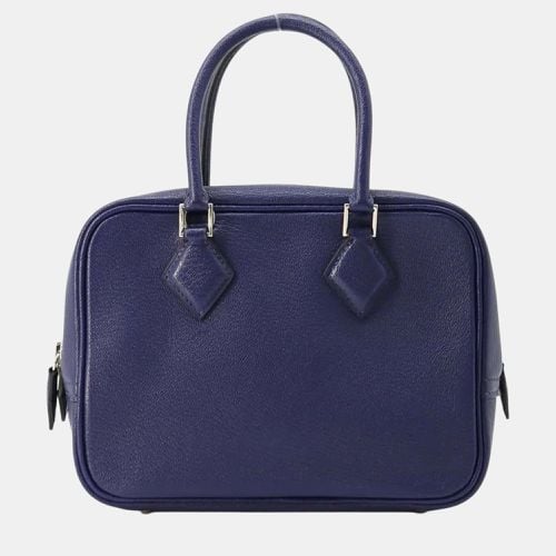 Hermes Blue Saphir Chevre Mysore Plume 2 handbag - Hermes - Modalova