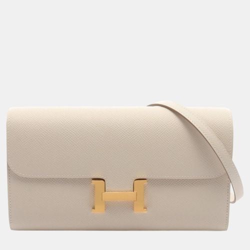 Hermes Ivory Epsom Leather Constance To Go Shoulder Bag - Hermes - Modalova