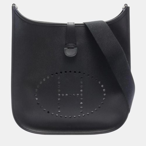 Hermes Black Epsom Leather Evelyn 1 Anne GM Shoulder Bag - Hermes - Modalova