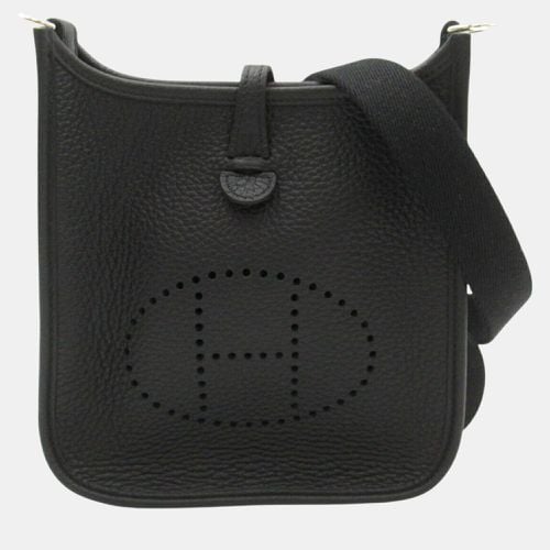 Hermes Black Calf (Cowhide) Taurillon Clemence Evelyn TPM (16) Amazon Shoulder Bag - Hermes - Modalova