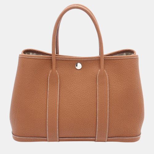 Hermes Gold Negonda Brown Garden TPM Tote Bag - Hermes - Modalova