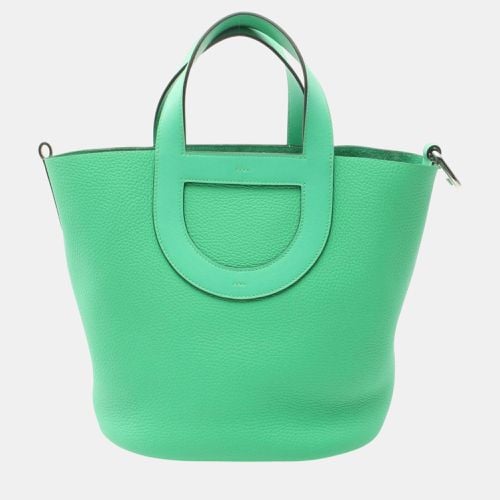 Hermes Green Taurillon Clemence In the Loop 23 Vert Comic Handbag - Hermes - Modalova