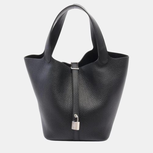 Hermes Black Taurillon Clemence Picotin Lock PM Handbag - Hermes - Modalova