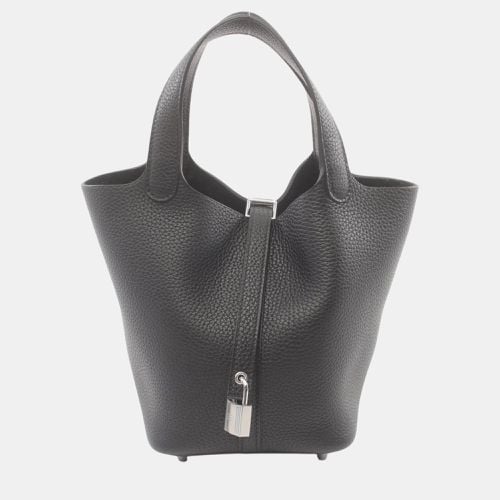 Hermes Black Taurillon Clemence Picotin Lock PM Handbag - Hermes - Modalova