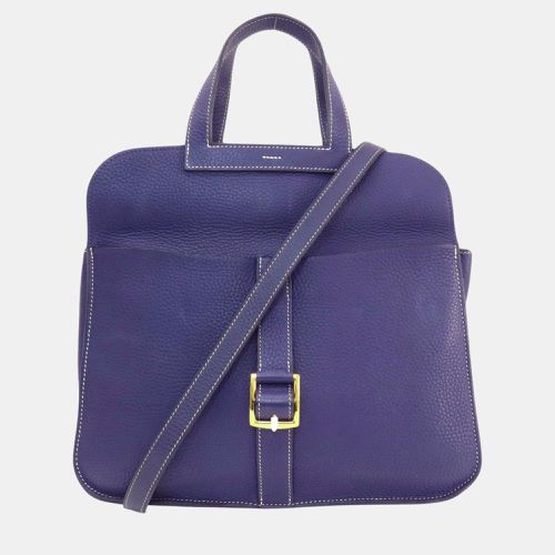 Hermes Navy Taurillon Arzan 31 Shoulder Bag - Hermes - Modalova