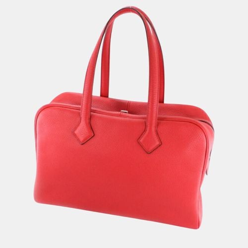 Hermes Red Rouge Coup Taurillon Clece Leather Victoria 35 Handbag - Hermes - Modalova