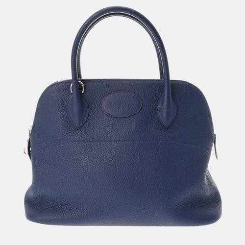 Hermes Blue Saphir Taurillon Clece Bolide 31 Handbag - Hermes - Modalova