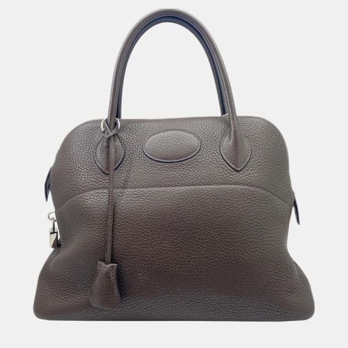 Hermes Brown Taurillon Chocolate Bolide 31 Handbag - Hermes - Modalova