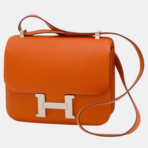 Hermes Epson Orange Poppy Constance 24 Handbag - Hermes - Modalova