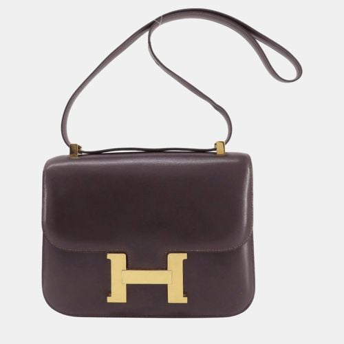 Hermes Brown Box Calf Constance Shoulder Bag - Hermes - Modalova