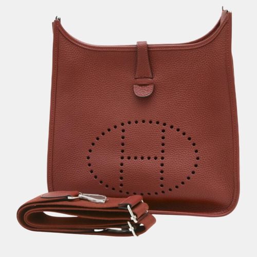 Hermes Taurillon Rouge H Evelyn 3 PM Shoulder Bag - Hermes - Modalova