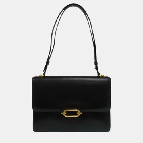 Hermes Box Calf Black Fonsbell Shoulder Bag - Hermes - Modalova