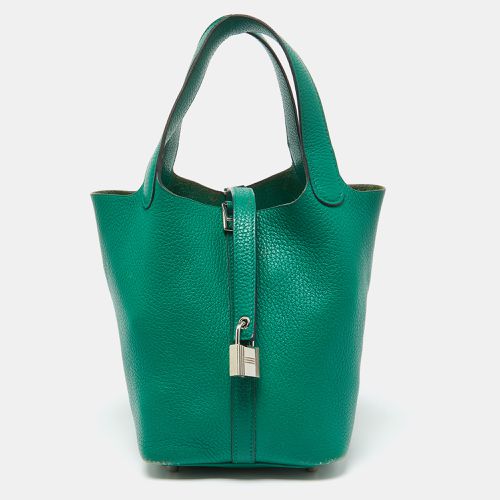 Menthe Clemence Leather Picotin Lock 18 Bag - Hermes - Modalova