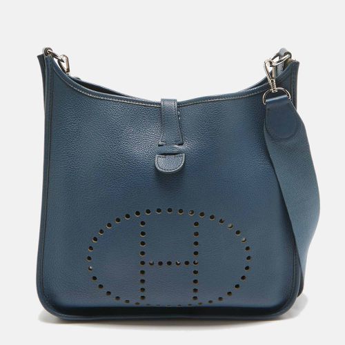 Hermes Bleu Tempete Togo Leather Evelyne I GM Bag - Hermes - Modalova