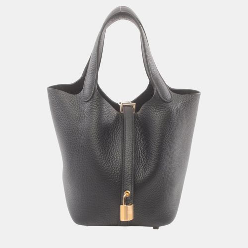 Hermes Black Taurillon Clece Picotin Lock PM Handbag - Hermes - Modalova