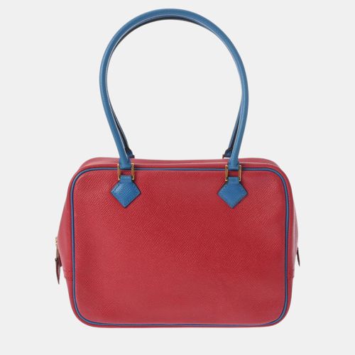 Hermes Plume Rouge Bif/Blue Couchebel handbag - Hermes - Modalova