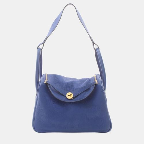 Hermes Blue Electric Taurillon Clece Lindy 30 Shoulder Bag - Hermes - Modalova