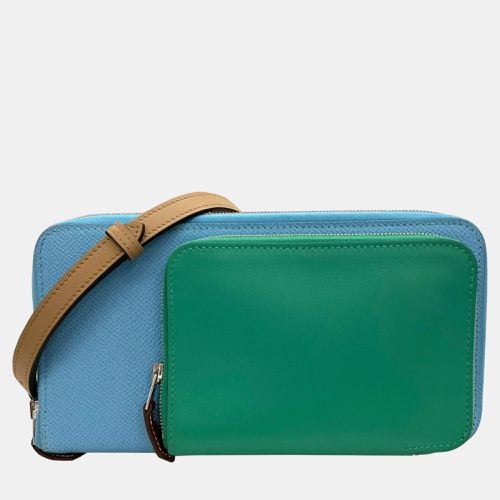 Hermes Epson Swift Celeste Mint Chai Green Blue Nouveau Togo Shoulder Bag - Hermes - Modalova