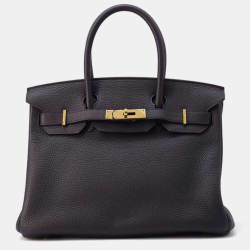 Hermes Birkin Pull Noir Togo Leather Size 30 - Hermes - Modalova