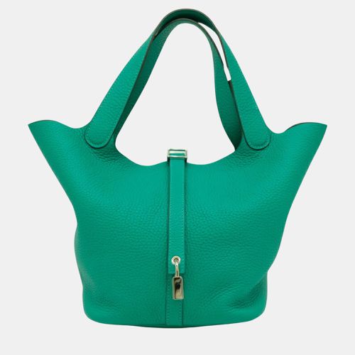 Hermes Taurillon Clece Leather Vert Vertigo Green Picotin Lock MM Handbag - Hermes - Modalova