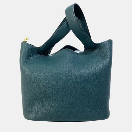 Hermes Vert Super Green x Blue Taurillon Clece Picotin Lock MM Tote Bag - Hermes - Modalova