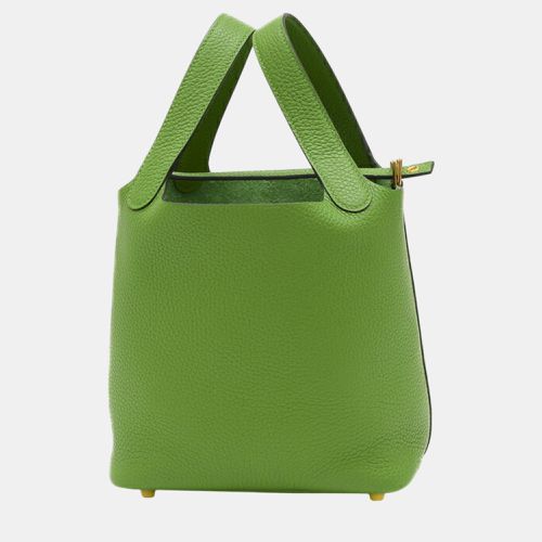 Hermes Taurillon Clece Vert Yucca Picotin Lock PM 18 Handbag - Hermes - Modalova