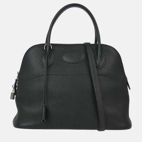 Hermes Black Taurillon Clemence Bolide 31 Handbag - Hermes - Modalova