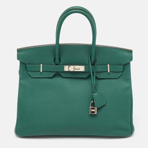 Hermès Malachite Togo Leather Palladium Finish Birkin 35 Bag - Hermes - Modalova