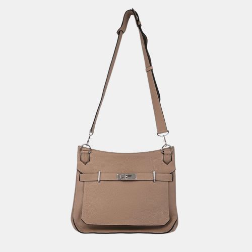 Tourterelle Taurillon Clemence Jypsiere 34 Shoulder Bag - Hermes - Modalova