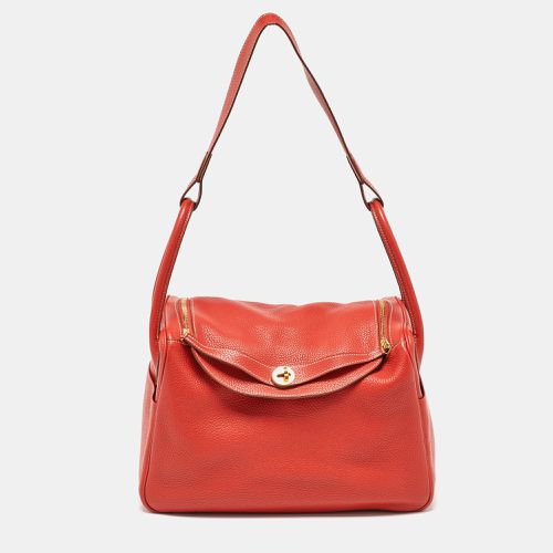 Hermes Blush Taurillon Clemence Leather Gold Hardware Lindy 34 Bag - Hermes - Modalova