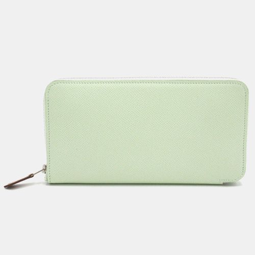 Hermes Azap Long Silk In Leather Wallet Green Leather - Hermes - Modalova