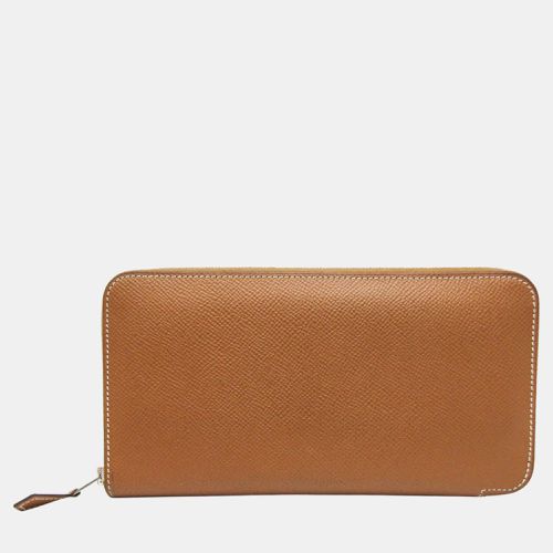 Hermes Brown Asap Long Epsom Leather Long Wallet - Hermes - Modalova