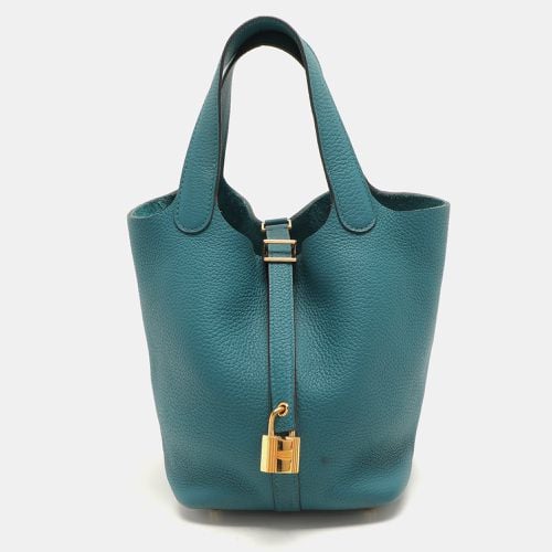 Vert Bosphore Taurillon Clemence Leather Picotin Lock 18 Bag - Hermes - Modalova