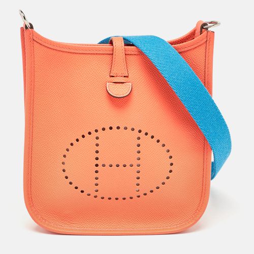 Hermes Orange Poppy/Bleu Zanzibar Epsom Leather Evelyne TPM Bag - Hermes - Modalova